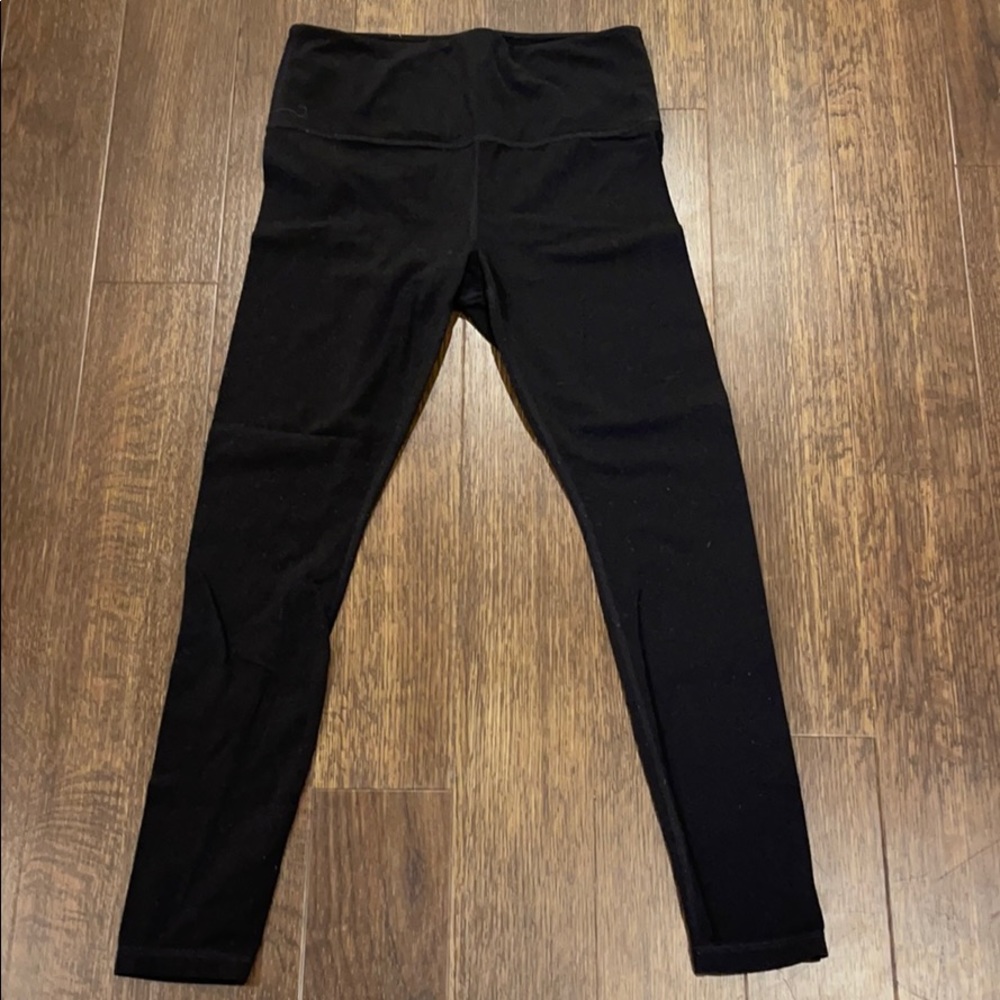 Black athleta leggings. 7/8